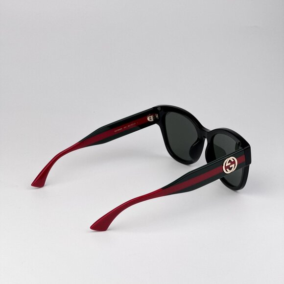 Gucci Women’s Sunglasses – Black/Green Butterfly Frame Grey Lenses GG1866SK 001 main image 9